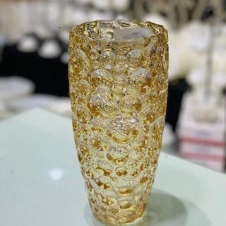 BÌNH CẮM HOA CHẤM BI 30CM DELI VÀNG DSHP2032- 2