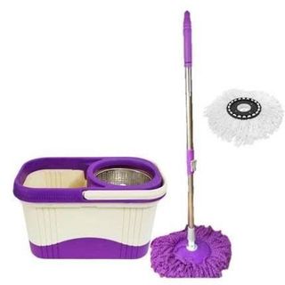 BỘ CÂY LAU NHÀ XOAY 360 ĐỘ LỒNG INOX COCO
