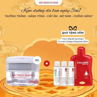 Kem Dưỡng Trắng Da Ban Ngày 5 in 1 [Hũ 30g] TẶNG 1 TRONG 2 QUÀ