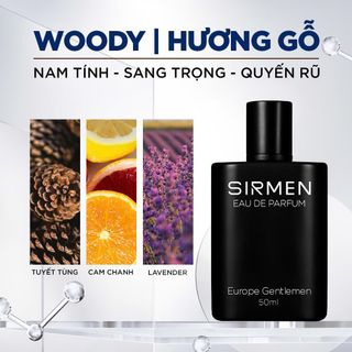 Nước hoa nam SIRMEN Signature Eau de Parfum Châu Âu Europe Gentlemen 50ml thơm tự nhiên sang trọng