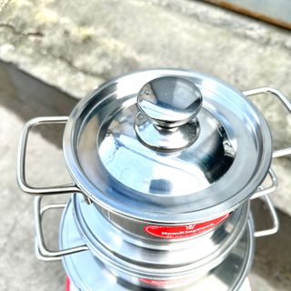 BỘ 3 NỒI INOX 1 ĐÁY HOMKINGCOOK QUAI ĐŨA NẮP INOX