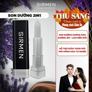 Son dưỡng nam 2 in 1 SIRMEN Europe Gentlemen dòng cao cấp 4.2g  chiết xuất cao cấp công nghệ tiên tiến