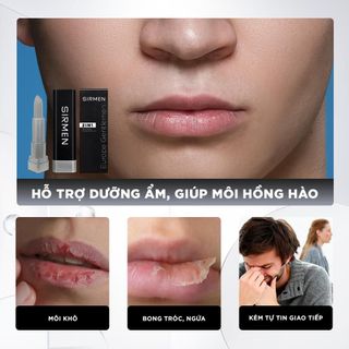 Son dưỡng nam 2 in 1 SIRMEN Europe Gentlemen dòng cao cấp 4.2g  chiết xuất cao cấp công nghệ tiên tiến