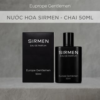 [Chai có hộp -  50ml] Nước hoa nam SIRMEN Eau de Parfum Châu Âu Europe Gentlemen cao cấp chai 50ml thơm tự nhiên sang trọng