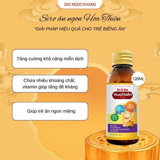 Siro Ăn Ngon Hoa Thiên Kids [Chai 120ml]