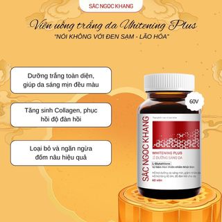 Viên Uống Dưỡng Trắng Vượt Trội Whitening Plus [Hộp 60 viên] TẶNG QUÀ