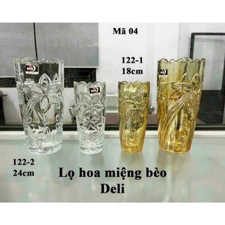 BÌNH CẮM HOA MIỆNG BÈO 24CM DELI VÀNG HP122 2HA