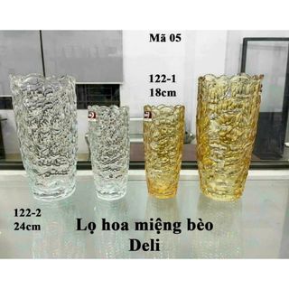 BÌNH CẮM HOA MIỆNG BÈO 24CM DELI VÀNG HP122 2HA