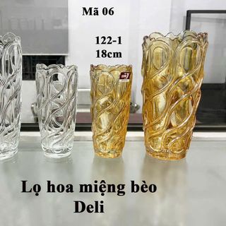 BÌNH CẮM HOA MIỆNG BÈO 24CM DELI VÀNG DSHP122-2HA (T12)