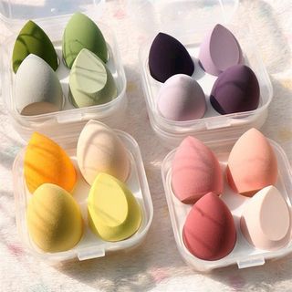 Hộp 4 Mút Trang Điểm, Mút Tán Kem Nền
