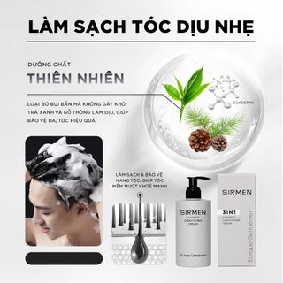Bộ quà tặng cho nam Venice Europe - Gồm Sữa rửa mặt 2in1, Dầu gội xả dưỡng 3in1 và Dung dịch vệ sinh nam 3in1 100g hương nước hoa châu Âu SIRMEN | TẶNG TÚI XÁCH VÀ NƯỚC HOA