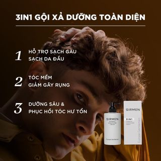 Bộ quà tặng cho nam Venice Europe - Gồm Sữa rửa mặt 2in1, Dầu gội xả dưỡng 3in1 và Dung dịch vệ sinh nam 3in1 100g hương nước hoa châu Âu SIRMEN | TẶNG TÚI XÁCH VÀ NƯỚC HOA