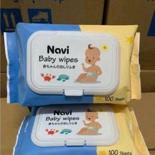 KHĂN ƯỚT CAO CẤP NAVI 100 TỜ KHÔNG MÙI