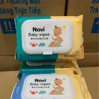 KHĂN ƯỚT CAO CẤP NAVI 100 TỜ KHÔNG MÙI