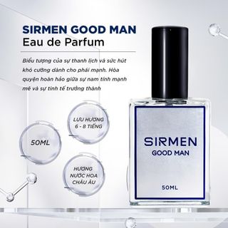 [Chai 50ml] Nước hoa nam SIRMEN GOOD MAN Eau de Parfum Châu Âu thơm lịch lãm cuốn hút