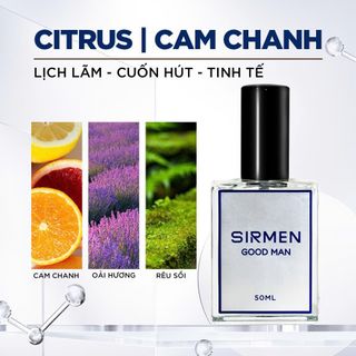 [Chai 50ml] Nước hoa nam SIRMEN GOOD MAN Eau de Parfum Châu Âu thơm lịch lãm cuốn hút