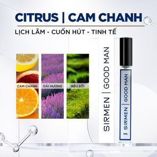 Nước hoa nam SIRMEN GOOD MAN Eau de Parfum Châu Âu chai 10ml / 50ml thơm lịch lãm cuốn hút