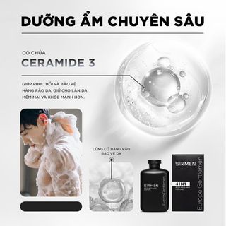Bộ quà tặng cho nam LYON EUROPE - Gồm Sữa tắm nam 350g và Dung dịch vệ sinh nam 100g SIRMEN Europe Gentlemen chiết xuất cao cấp công nghệ tiên tiến | TẶNG TÚI XÁCH & NƯỚC HOA 10ML