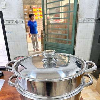 BỘ NỒI XỬNG INOX 1 ĐÁY RAINY NẮP INOX 24-30CM