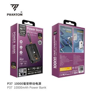 Sạc dự phòng phantom P37, 10000mah