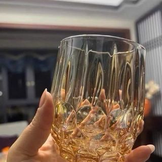 Bộ 6 cốc thủy tinh vàng bầu cao cấp (THÙNG 8B)