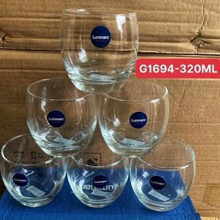 Bộ 6 Cốc Trứng Thấp Trắng Luminac (THÙNG 8B)