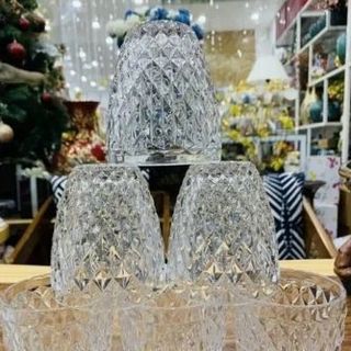 Bộ 6 Cốc Thủy Tinh Trắng 611FL (THÙNG 8B)