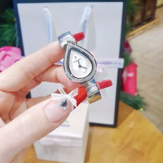 ĐỒNG HỒ NỮ SIÊU CẤP CHAU MET VÒNG KIỀNG BẠC MẶT GIÁC CẮT FULLBOX