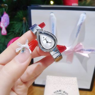 ĐỒNG HỒ NỮ SIÊU CẤP CHAU MET VÒNG KIỀNG BẠC MẶT GIÁC CẮT FULLBOX