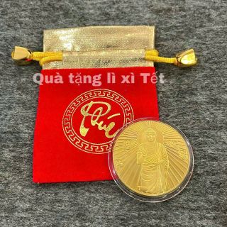 Sỉ Xu Như Lai Phật Tổ kèm túi gấm đỏ, lì xì Tết.