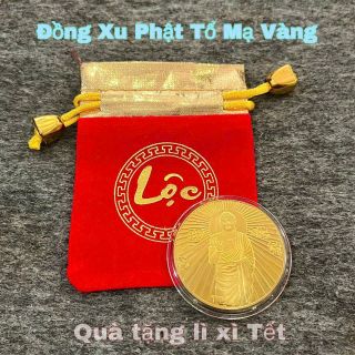 Sỉ Xu Như Lai Phật Tổ kèm túi gấm đỏ, lì xì Tết.