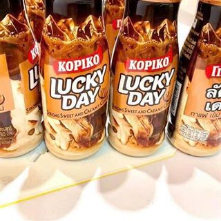 Chai cà phê sữa Kopiko Lucky pha sẵn 180ml