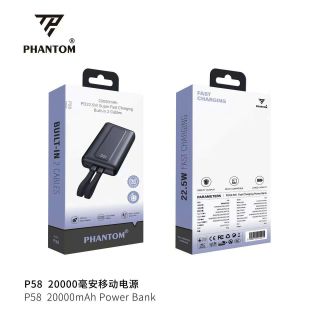 Sạc dự phòng phantom P58, 20000mah