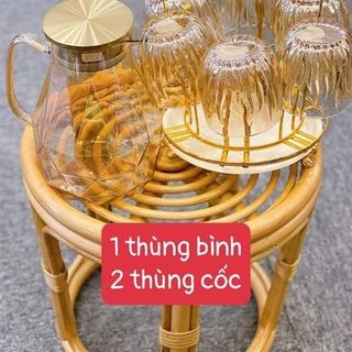 Bộ 6 Cốc Thủy Tinh 77209 Vàng/Xanh (THÙNG 8B)