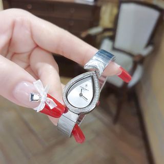 ĐỒNG HỒ NỮ SIÊU CẤP CHAU MET VÒNG KIỀNG BẠC MẶT TRƠN FULLBOX