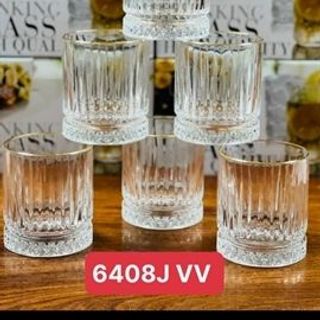 Bộ 6 Cốc Thủy Tinh CC 6408JW (THÙNG 8B)