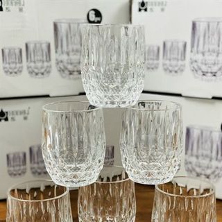 Bộ 6 cốc thủy tinh trắng bầu cao cấp (THÙNG 8B)
