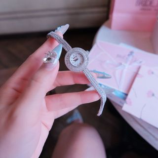 MÓN QUÀ 20/10 ĐỒNG HỒ NỮ CHÍNH HÃNG BRIDETALK MẶT TRÒN FULL ĐÁ MINI FULLBOX