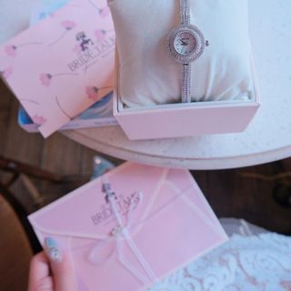 MÓN QUÀ 20/10 ĐỒNG HỒ NỮ CHÍNH HÃNG BRIDETALK MẶT TRÒN FULL ĐÁ MINI FULLBOX