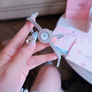 MÓN QUÀ 20/10 ĐỒNG HỒ NỮ CHÍNH HÃNG BRIDETALK MẶT TRÒN FULL ĐÁ MINI FULLBOX