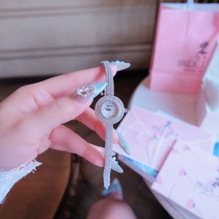 MÓN QUÀ 20/10 ĐỒNG HỒ NỮ CHÍNH HÃNG BRIDETALK MẶT TRÒN FULL ĐÁ MINI FULLBOX