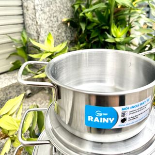 BỘ NỒI XỬNG INOX 1 ĐÁY RAINY NẮP INOX 24-30CM