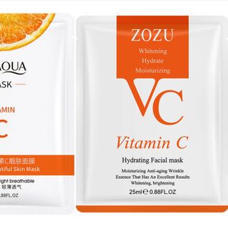 Mặt Nạ Vitamin C BIOAQUA / ZOZU – Dưỡng Ẩm, Sáng Da, Ngừa Lão Hóa 25ml