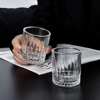 Bộ 6 cốc thủy tinh sọc đáy kim cương (THÙNG 8B)