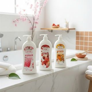 Sữa tắm COCONE 900ml dưỡng trắng da hương nước hoa