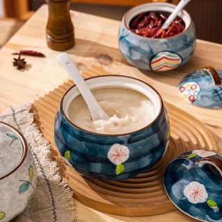 HỦ SỨ ĐỰNG MỠ PHONG CÁCH NHẬT 1200ML
