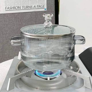 NỒI THỦY TINH CHỊU NHIỆT NẮP GẤU 1,7L