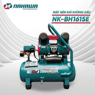 Máy nén khí không dầu, tốc nhanh, siêu êm Nakawa NK-BH1615E dung tích 15 lít