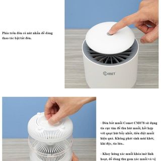 ĐÈN BẮT MUỖI CÔN TRÙNG THÔNG MINH COMET CM078
