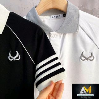《Mua 1 tặng 4》Combo Áo thun Unisex cổ trụ phối sọc tay áo Menswear (mã: HOKO75) - Khách ghi chú size và màu cho nhé!
